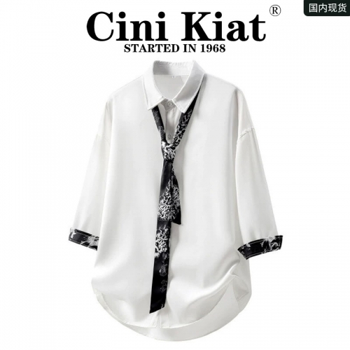 Cini Kiat Camisa de Mangas de Sete